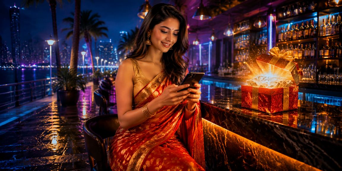 Mumbai casino VIP lounge with cultural elements
